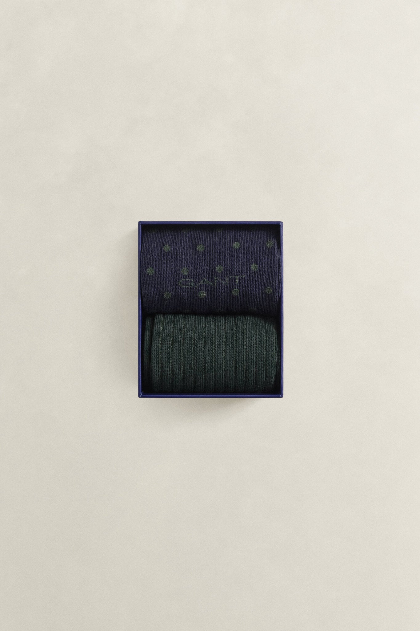 GANT Dot and Rib 2-Pack Sock Gift Box - Evening Blue