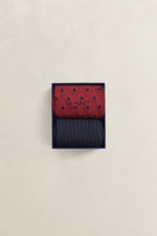 GANT Dot and Rib 2-Pack Sock Gift Box - Plumped Red