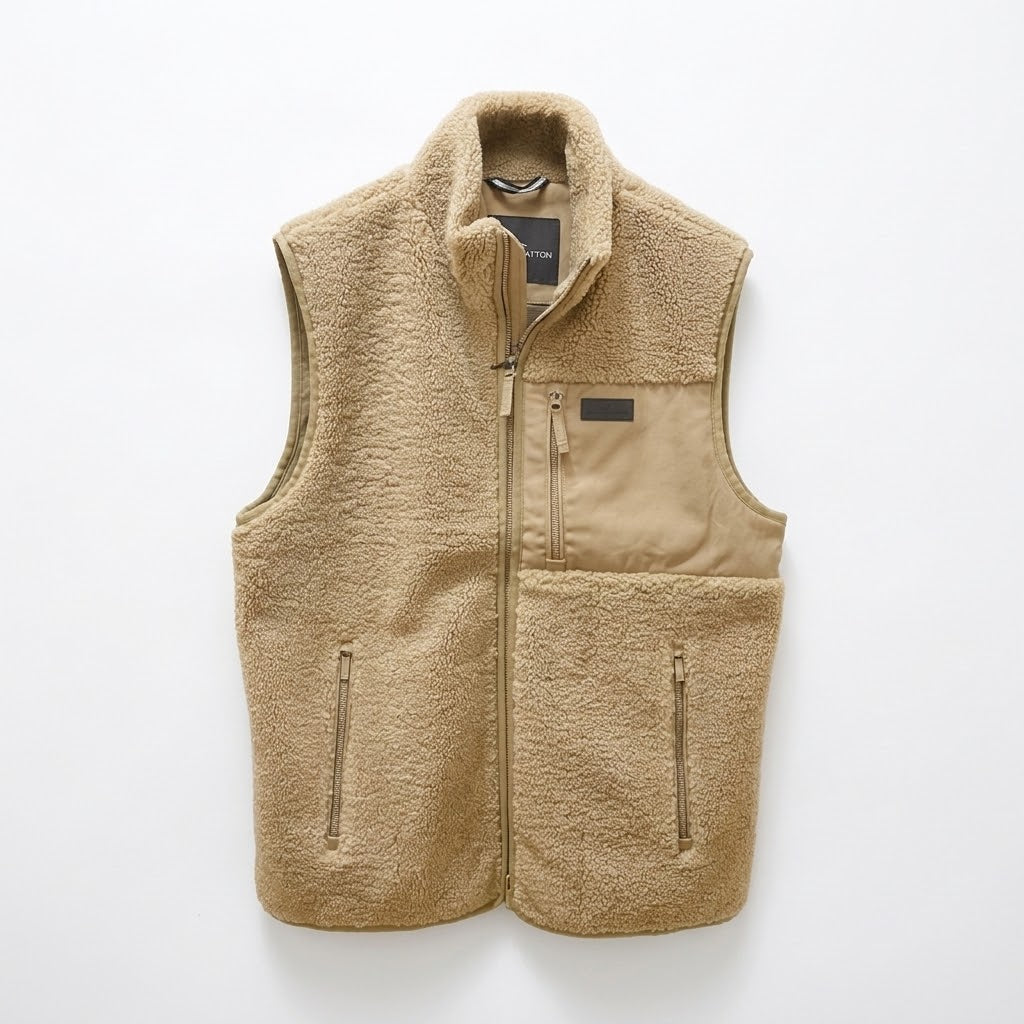 Fynch Hatton Teddy Vest - Oak