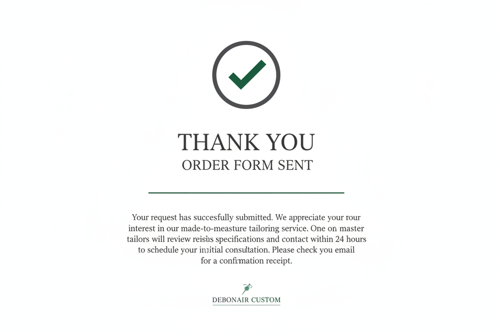 order form sent
