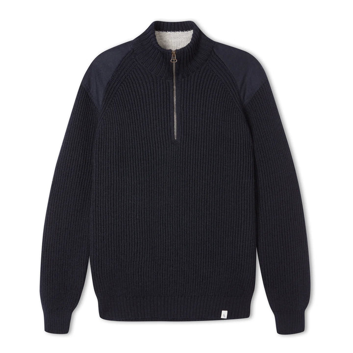 Peregrine Foxton 1/4 Zip Jumper - Navy