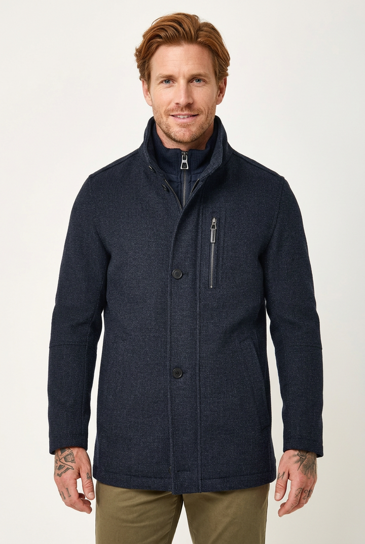 Redpoint Gill Wool Coat - Navy