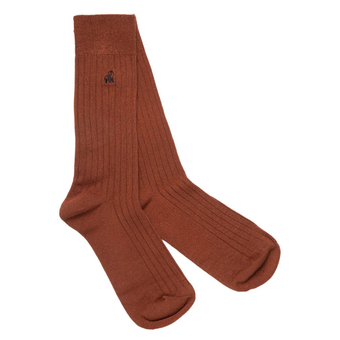 Swole Panda Plain Ribbed socks