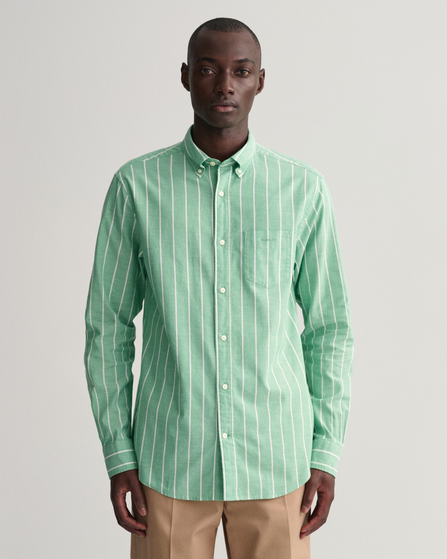 Gant Oxford Striped Shirt - Green