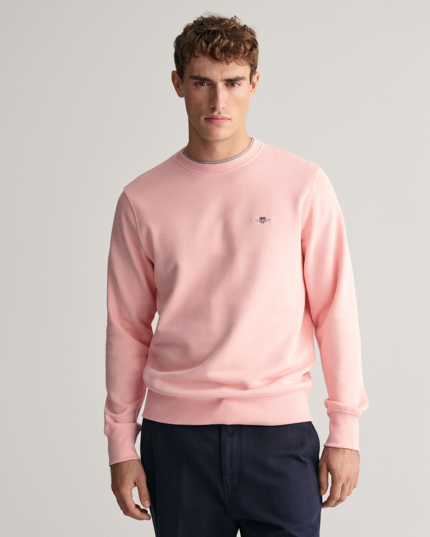 GANT Cotton Crew Sweatshirt - Pink