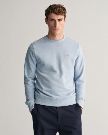 GANT Cotton Crew Sweatshirt - Blue