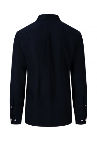 Fynch-Hatton Pure Linen Shirt - Navy
